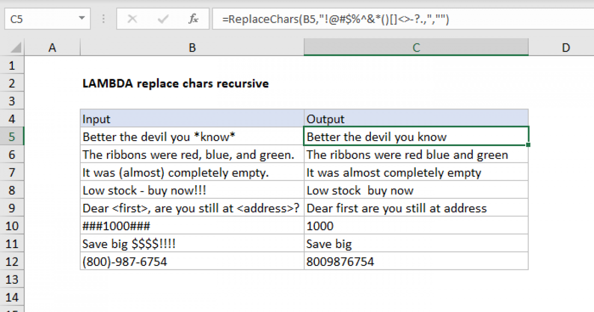 How To Replace Characters In Excel Formula Printable Templates Free